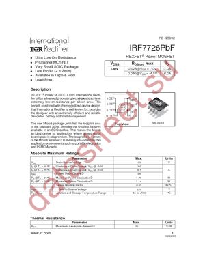 IRF7726TRPBF datasheet  